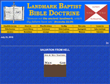 Tablet Screenshot of landmarkbiblebaptist.net