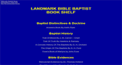 Desktop Screenshot of library.landmarkbiblebaptist.net