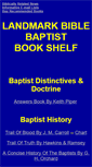 Mobile Screenshot of library.landmarkbiblebaptist.net